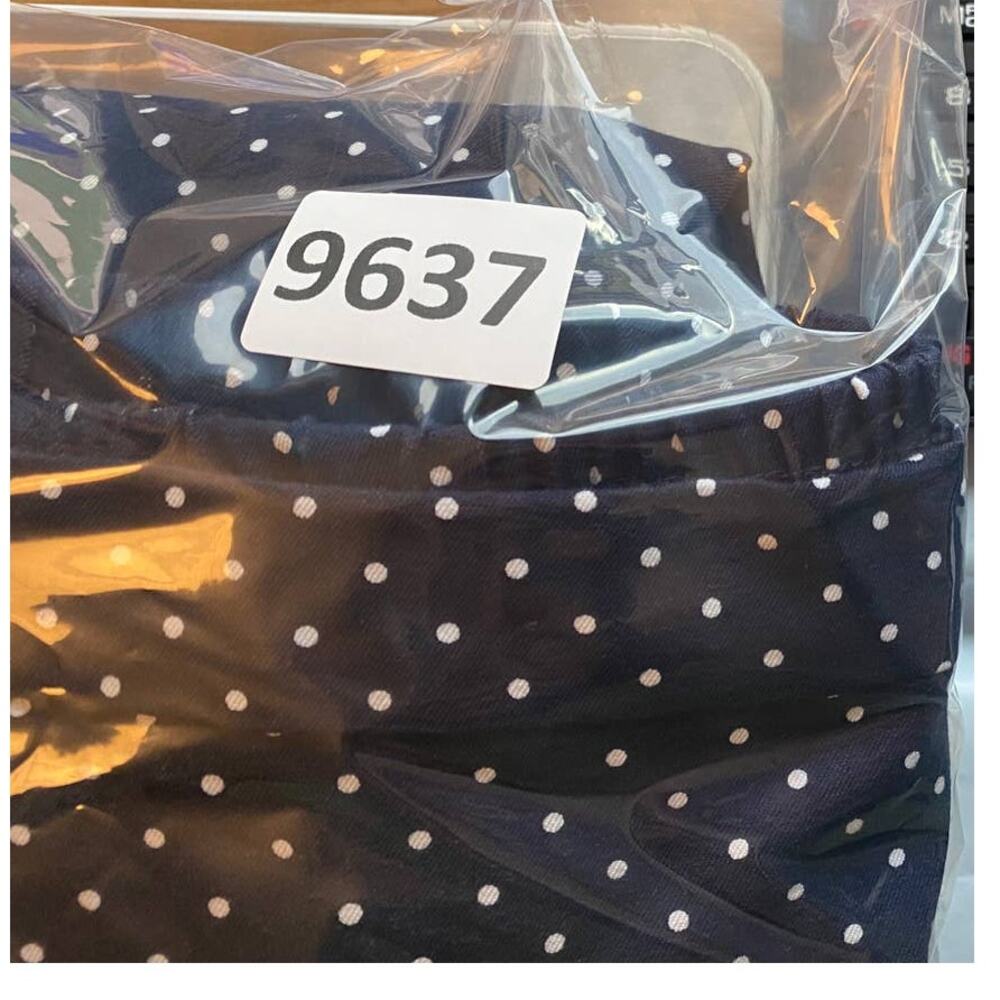 Isaac Mizrahi Live! Navy Blue White Dots 20W Pants Ankle Capri - Picture 9 of 9